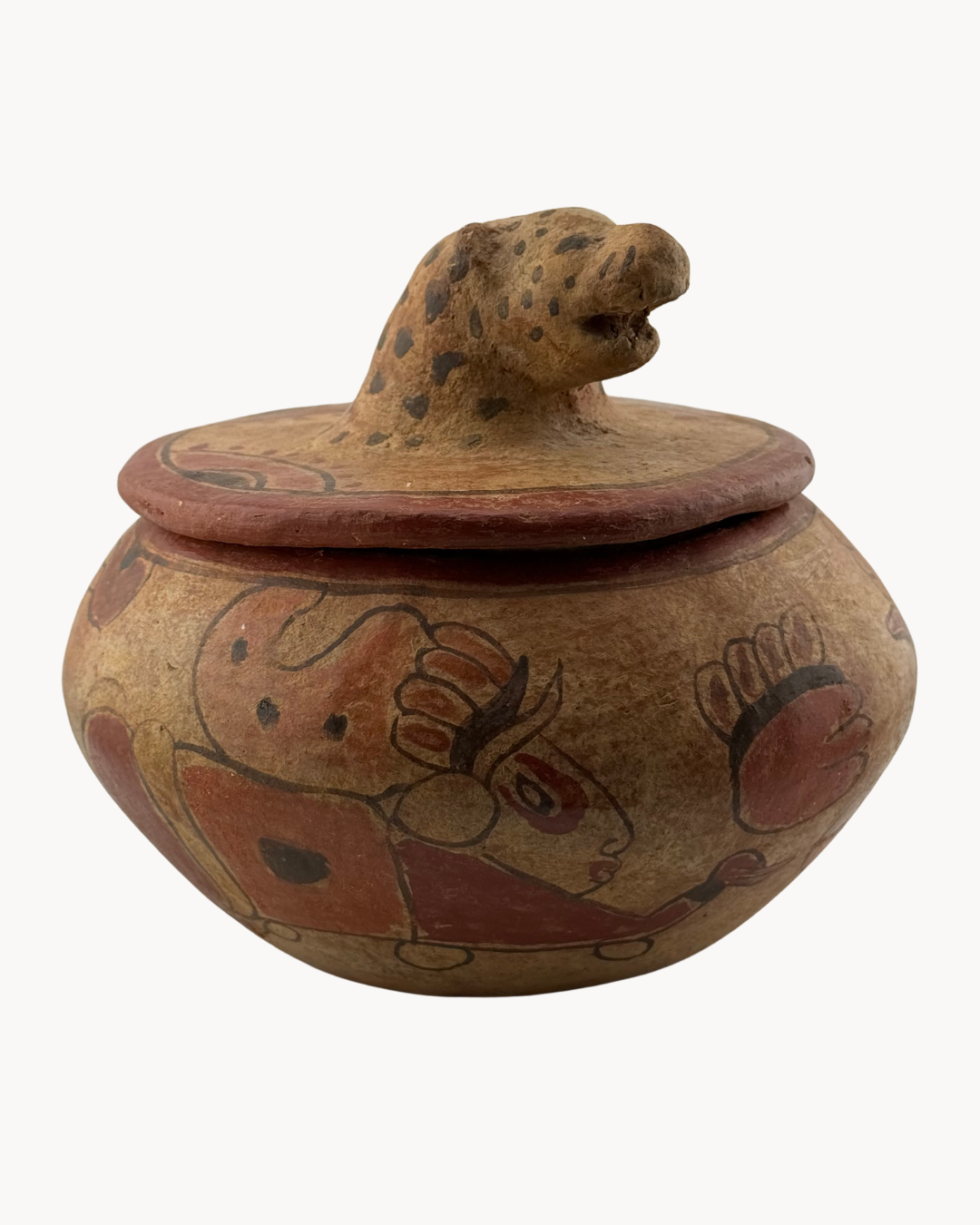 Oscar Rodolfo Mendoza Jaguar Bowl | Earthware | Hand-painted