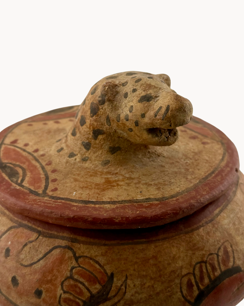 Oscar Rodolfo Mendoza Jaguar Bowl | Earthware | Hand-painted
