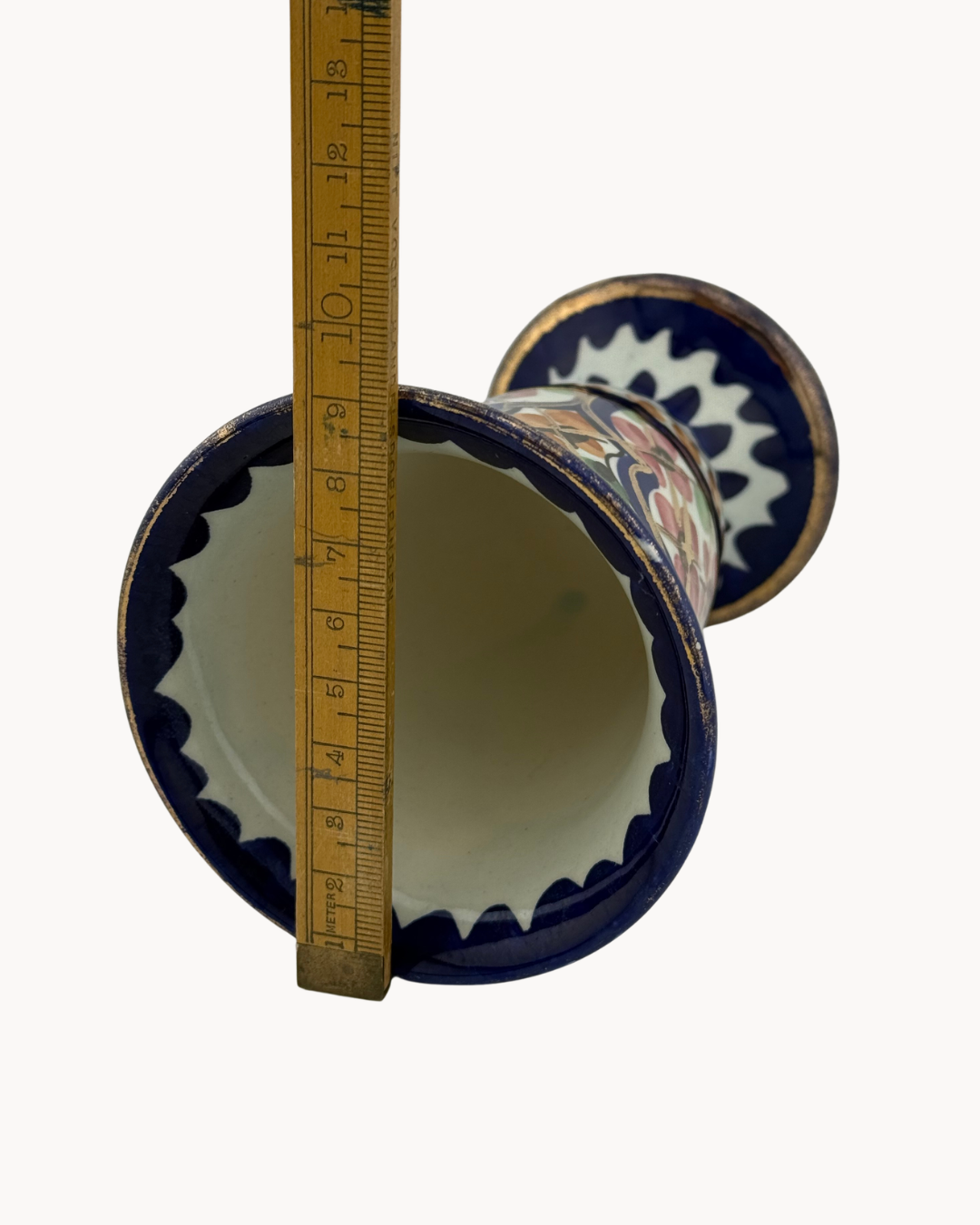 Majolica Holland Vase | Earthenware | Hand-painted Floral Motif