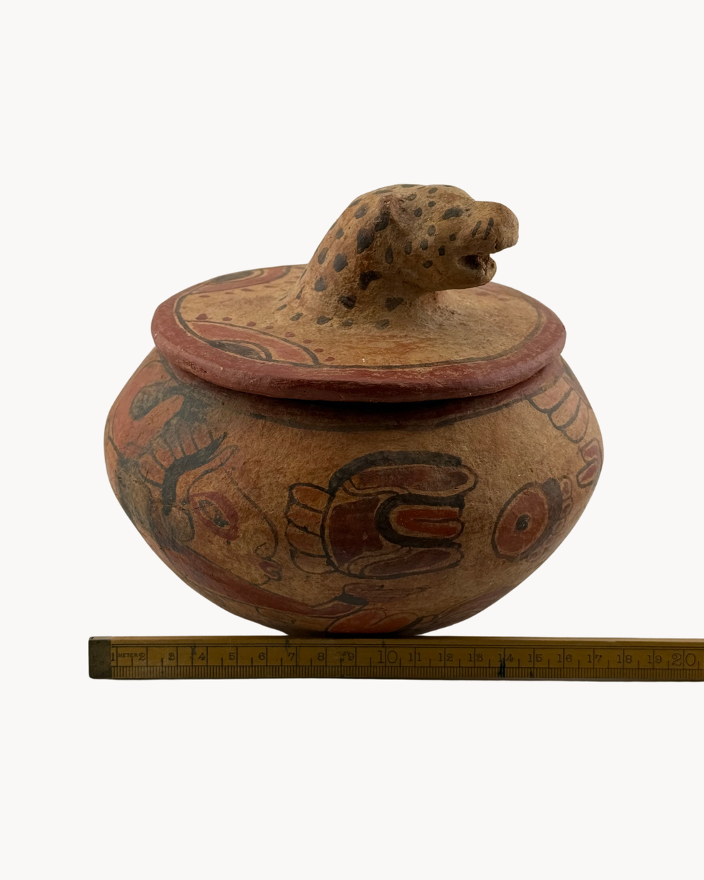 Oscar Rodolfo Mendoza Jaguar Bowl | Earthware | Hand-painted
