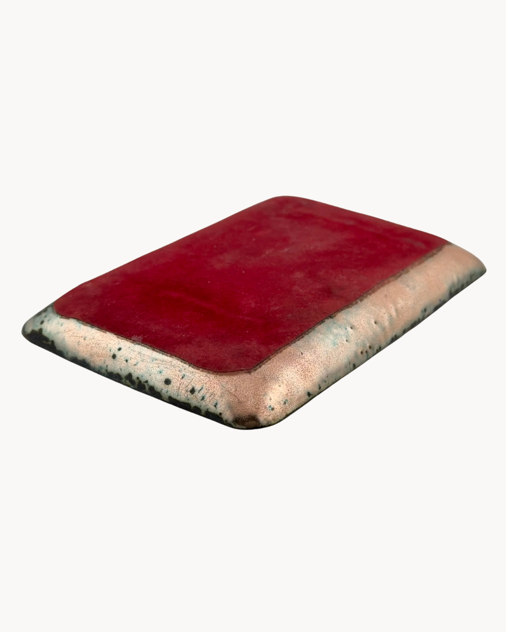 Esmaltes Garcia Trinket Tray | Enamel on Copper | Vintage Abstract Floral