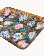 Esmaltes Garcia Trinket Tray | Enamel on Copper | Vintage Abstract Floral