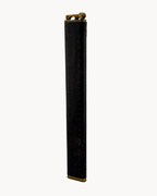 Tall Table Lighter | Leather & Brass | Manual Thumbwheel Spark