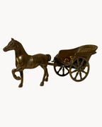Horse and Cart from France | Brass | Gold-Coloured