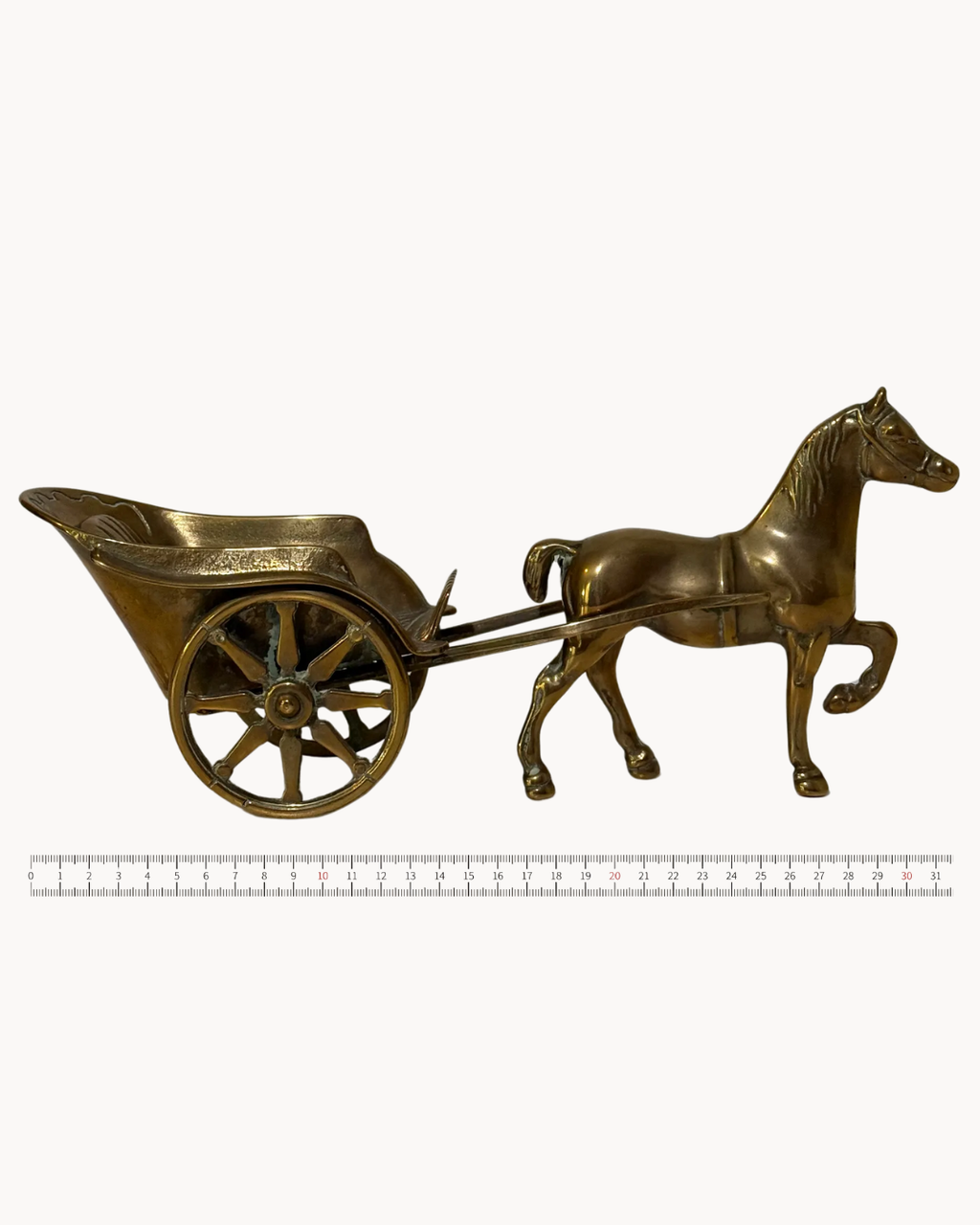 Horse and Cart from France | Brass | Gold-Coloured