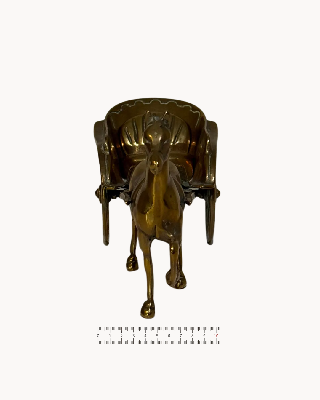 Horse and Cart from France | Brass | Gold-Coloured